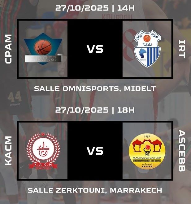 Basket. DEX (h) / J2:  Résultats et programme