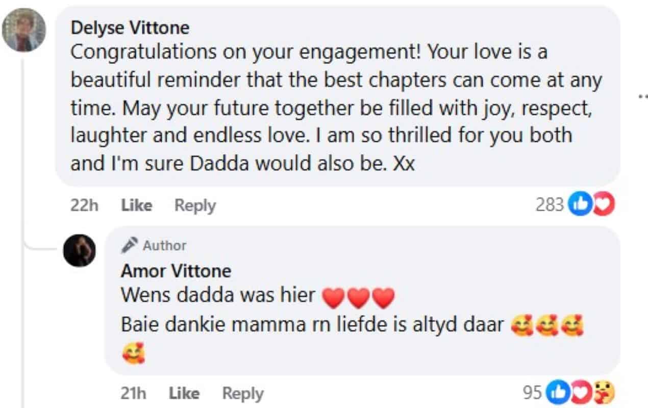 Amor Vittone engagement