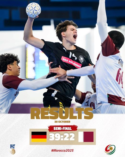 HB. Mondial U17 Maroc 25 : l’Égypte et l’Allemagne en finale HB. Mondial U17 Maroc 25 : l’Égypte et l’Allemagne en finale