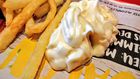 Fries and mayonnaise