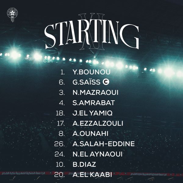 Amical Maroc-Mozambique : Les onze Lions  du coup d'envoi