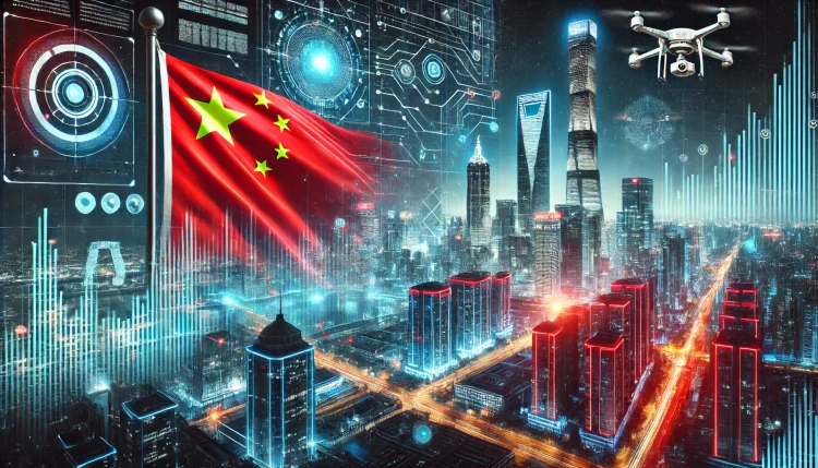 DALL·E-2024-09-24-13.43.14-A-futuristic-Chinese-city-skyline-at-night-illuminated-by-red-blue-green-and-black-tones-symbolizing-Chinas-advancements-in-artificial-intellige-e1768816538561.webp